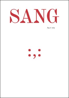 Omslag: SANG, årgång 6, 2025